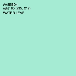#A5EBD4 - Water Leaf Color Image